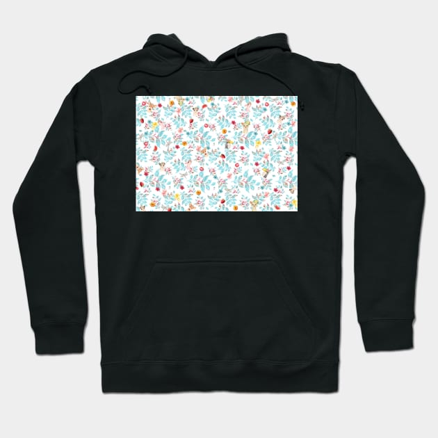 Fruit Flower Salad Hoodie by Phatpuppy Art